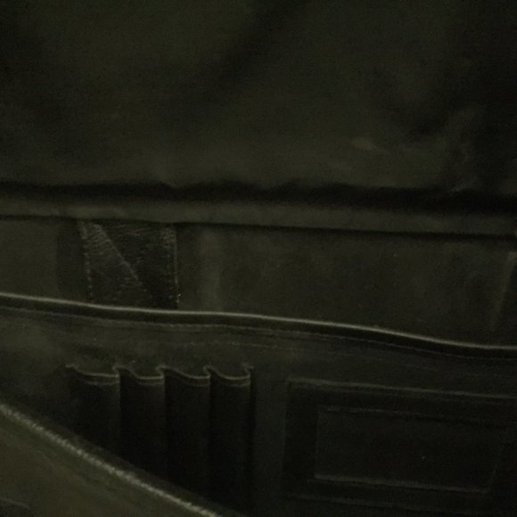 Preowned Dell Laptop Black Leather Shoulder Bag - Picture 4 of 11